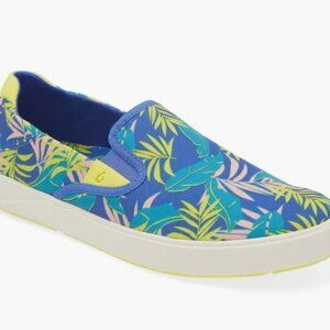 Olukai Lae'Ahi Pa'i Sunset Blue Aloha Men's Slip On Sneaker Men's Sizes  NEW